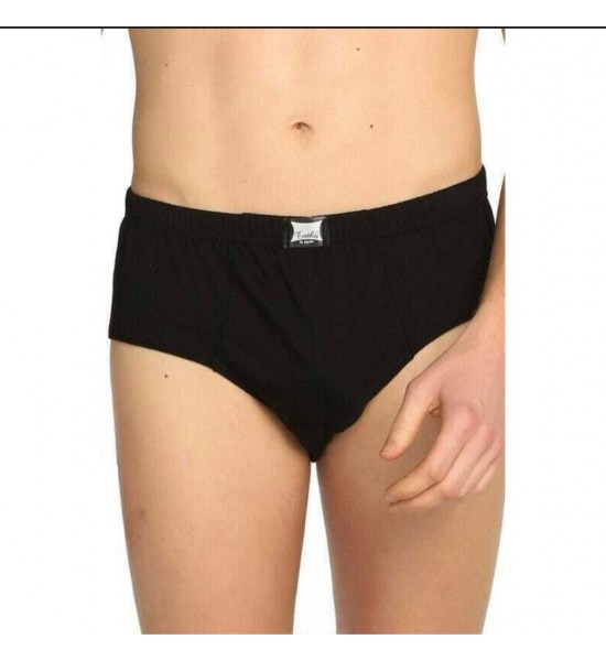 12 Li Slip Tutku Siyah Kilot