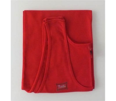 6' Lı Tutku Geniş Askılı Kırmızı Bayan Atlet