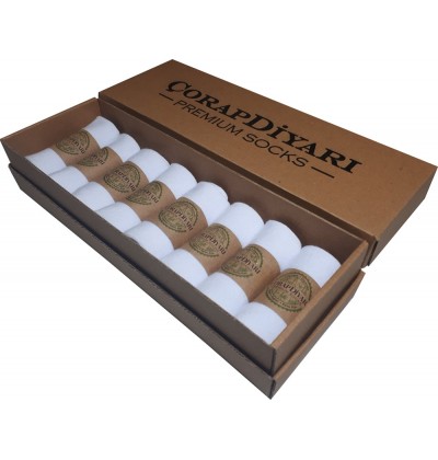 Çorapdiyarı Premium 8'li Dikişsiz Bambu Bayan Spor Bilek Patik Çorap